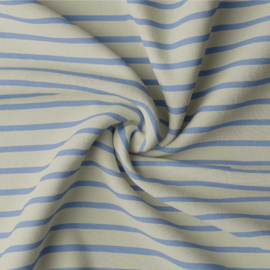Cotton jersey Breton linen-baltic