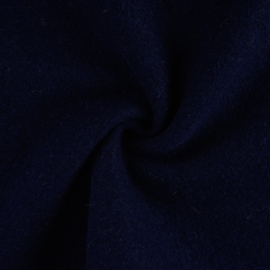 100% boiled wool navy