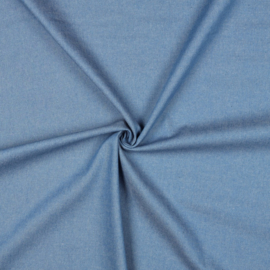 Chambray denim washed blue