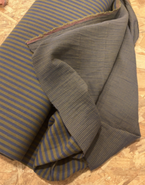 Double side gauze stripe Army Blue