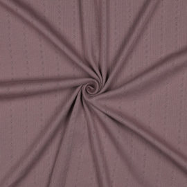 Pointelle tricot dusty mauve