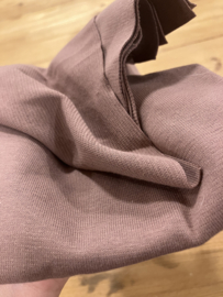 Boordstof organic dusty mauve