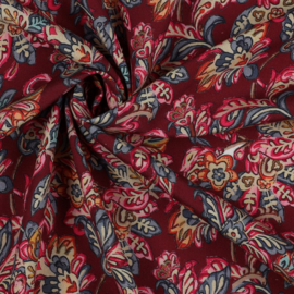 Viscose indian burgundy