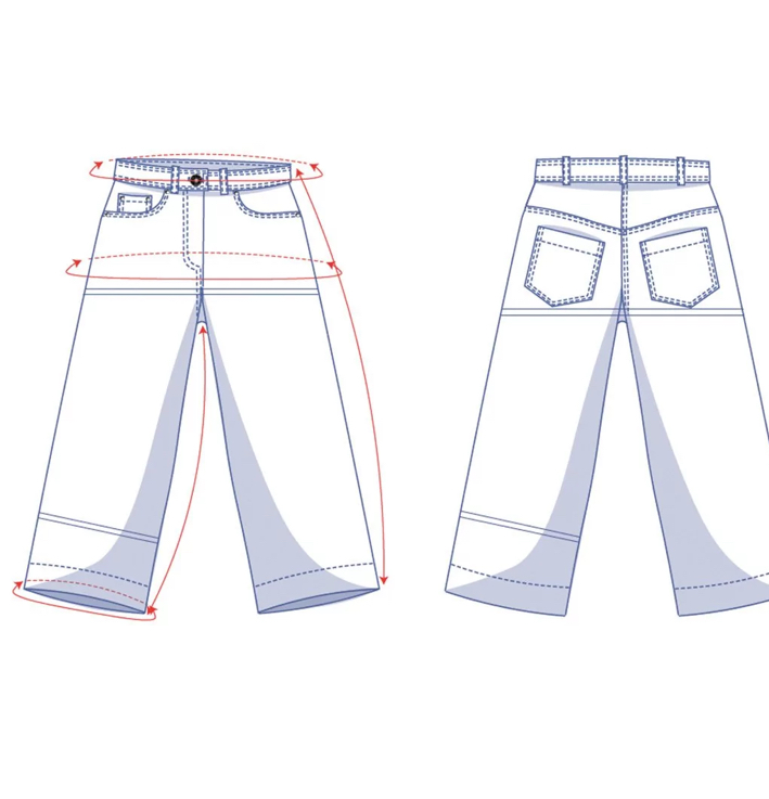Denim technieken: Wide leg jeans