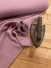 Double gauze dusty rose