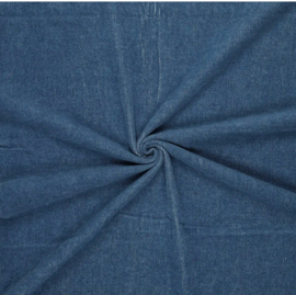 Cotton corduroy denimlook jeansblauw