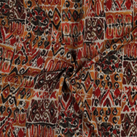 Viscose aztec blockprint