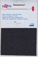 Jeans reparatiedoek 10 x 40cm zwart