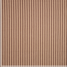 Linnen yarn dyed stripes beige
