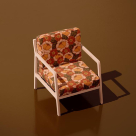 Cotton canvas Clemone orange peach