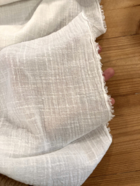 Slub cotton gauze off-white