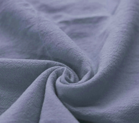 Gewassen katoen dusty blue