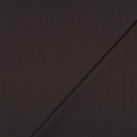 Popeline katoen dark brown