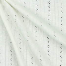 Pointelle tricot ecru
