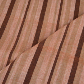 Indian handloom cotton Brown + Dusty pink