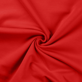 Soft sweat cotton bright red