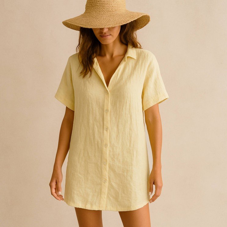 Butter yellow 165 lightweight linnen