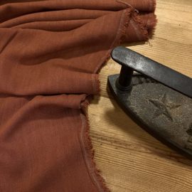 Linnen viscose blend terracotta red