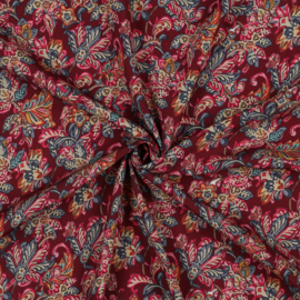 Viscose indian burgundy