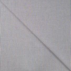 100% cotton seersucker stripe navy-white