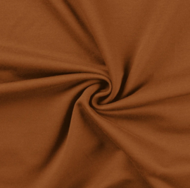 French terry cotton caramel