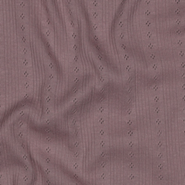 Pointelle tricot dusty mauve