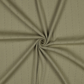 Pointelle tricot pistache green