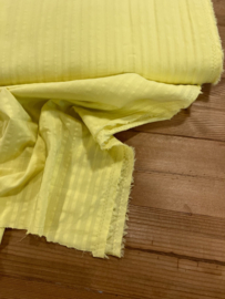 Cotton seersucker soft yellow