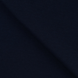 100% katoen wafeltricot navy