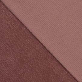 Corduroy cotton stretch 8W oud roze