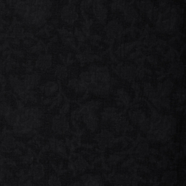 Jacquard mousseline black roses