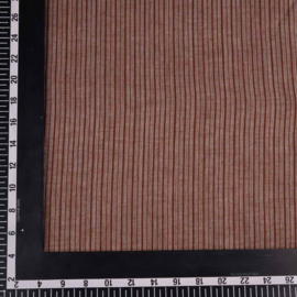 Indian handloom cotton irregular stripe brown