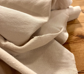French terry organic cotton natural beige