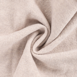 100% boiled wool light sand melange