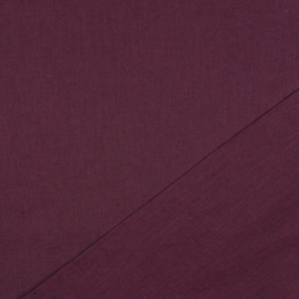 Lightweight linen aubergine