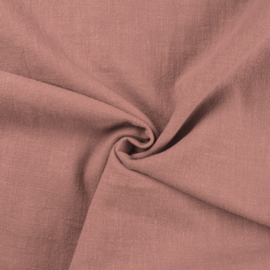 Stonewashed linnen marsala pink