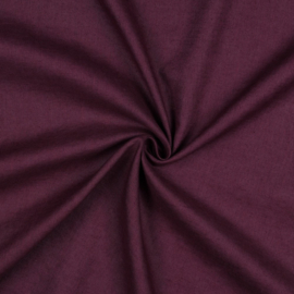 Lightweight linen aubergine