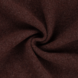 100% boiled wool dark brown