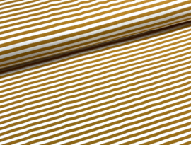 Tricot streep 0,5cm geel