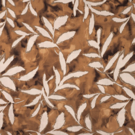 Linnen viscose blend leaves dark sand