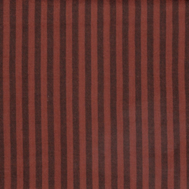 Double side gauze stripe Rusty Charcoal