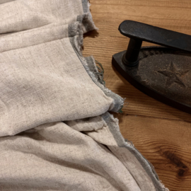 Linnen viscose blend natural grain