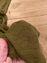 Tricot linnen viscose blend mosgroen