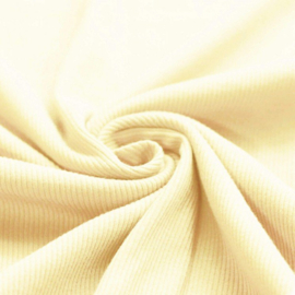 Rib tricot botergeel