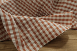 Seersucker check rouille