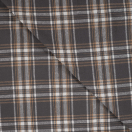 Flanel brushed cotton yarn dyed check