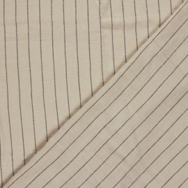 Linnen viscose beige stripes