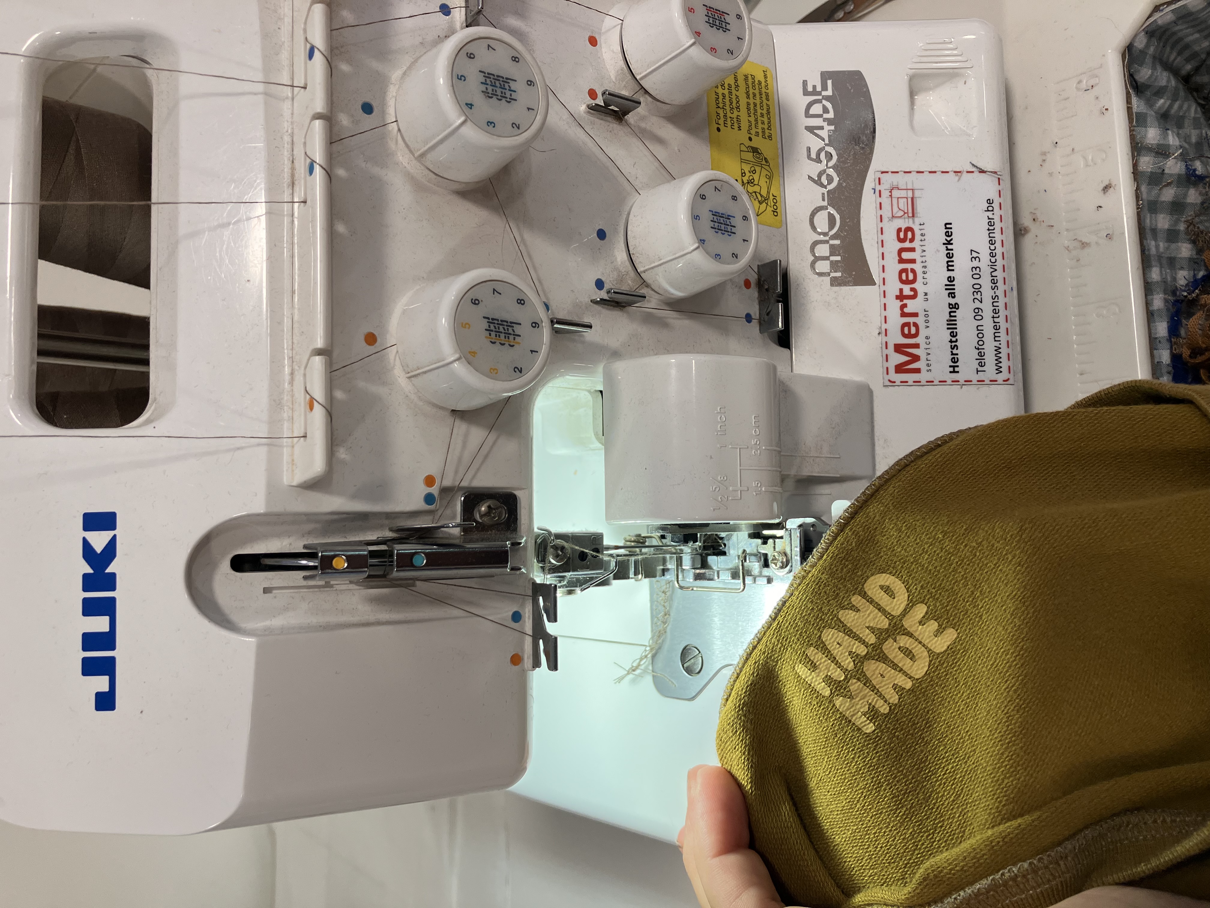 Workshop sweater of t-shirt met overlock 20/11
