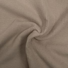 Cotton corduroy wide rib stretch sand