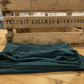 French terry organic cotton emerald green
